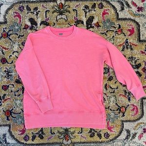 Aerie oversized sweatshirt. Bright pink